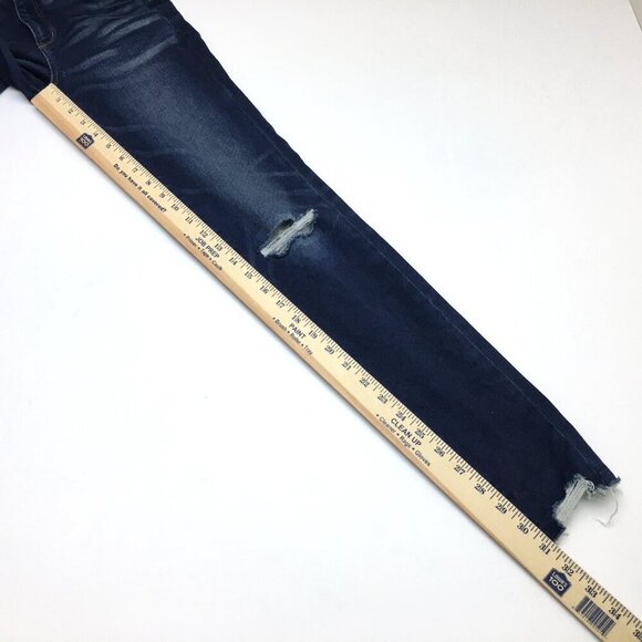 American Eagle Jeans Next Level Stretch Jeggings Super High Rise Distressed 2L - Picture 8 of 9
